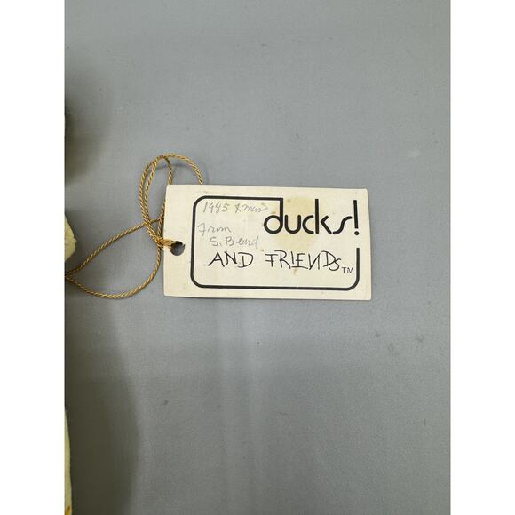 Just Ducky Ducks & Friends Doll Miss Muffet w/ Spider Ceramic Figurine 1980 VTG - Picture 2 of 7